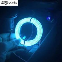 Styling auto 3 metri interni EL fredda luce al neon della decorazione dell’automobile per Kia Rio K2 K3 K5 K4 Cerato Hyundai ix35 iX45 iX25 i20 i30