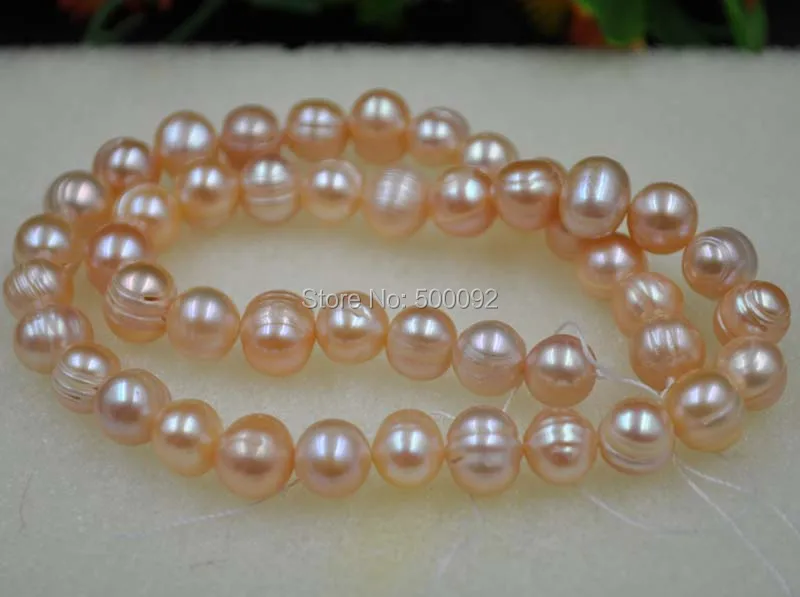 wholesale 5 strands 8.5 9.5mm pink Baroque freshwater pearl strandsin