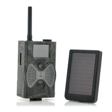 12MP 940NM Black IR night vision MMS GPRS trail game camera hunting camera with Solar Panel Battery