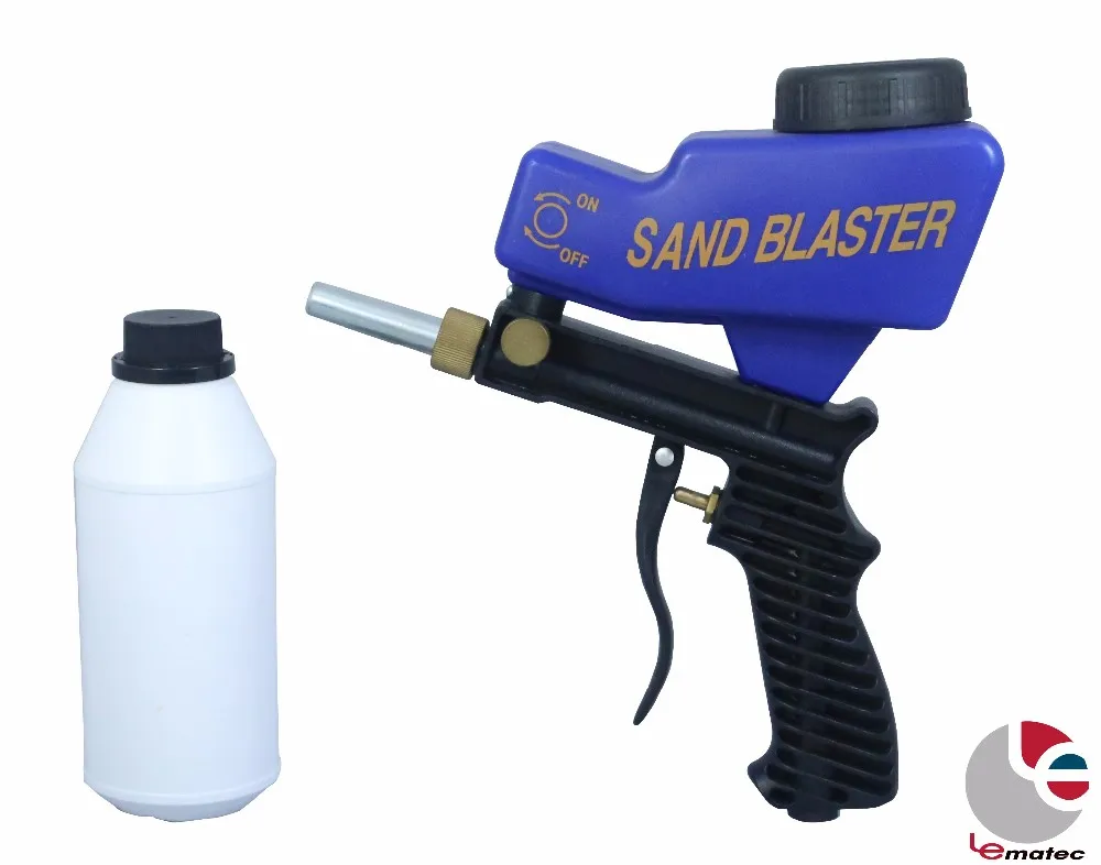 Pistola de chorro de arena neum/ática Pistola de chorro de arena port/átil con tolva para eliminar el /óxido