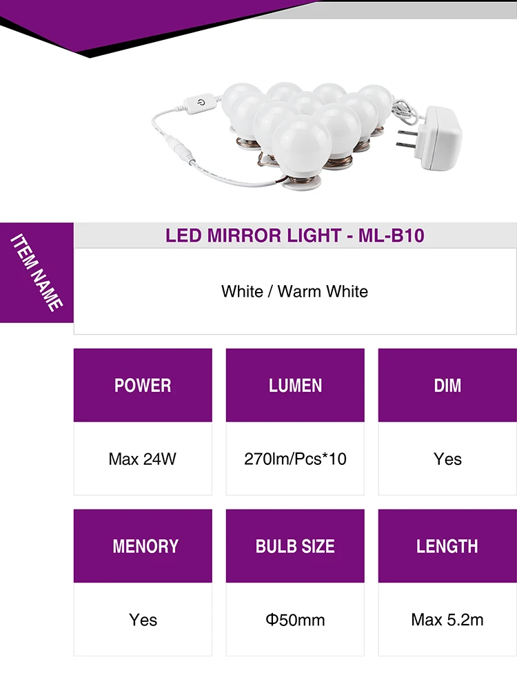 LED Mirror Light - ML-B10_02