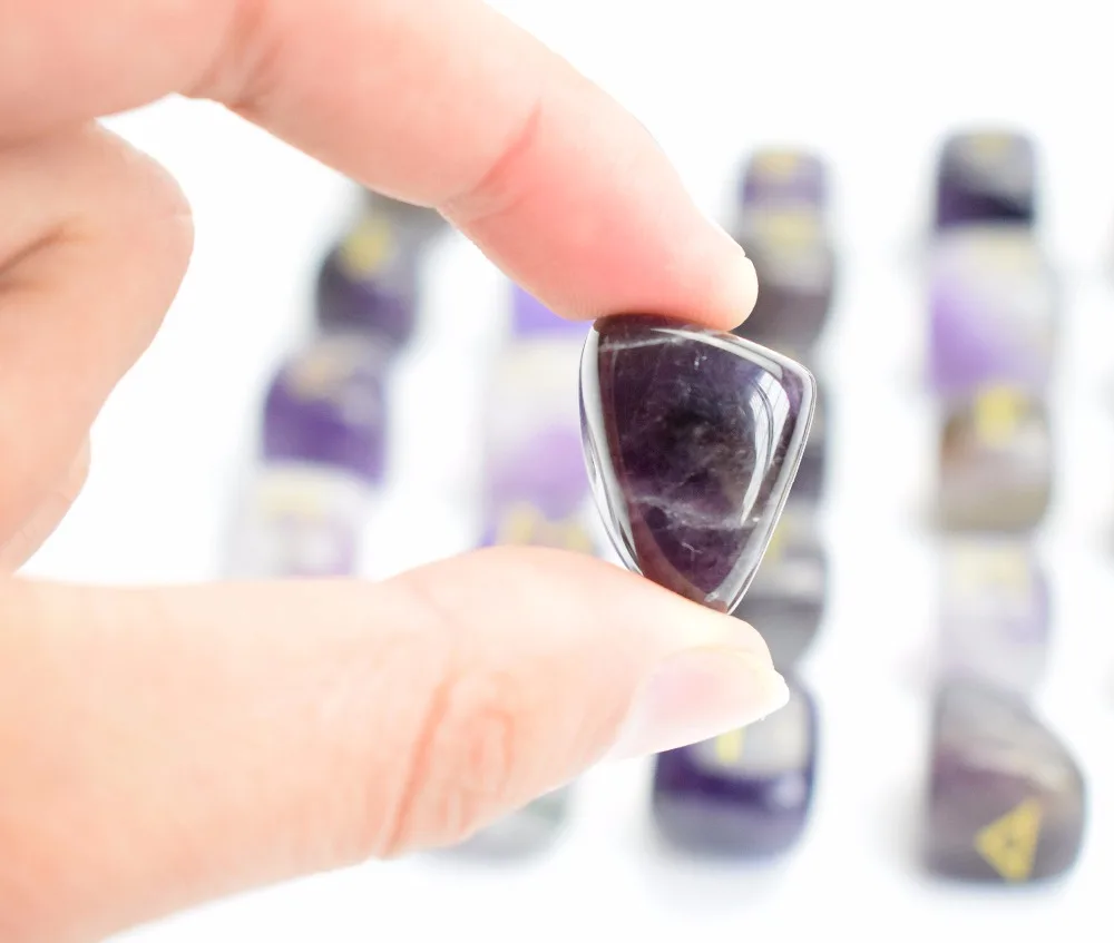 Amethyst Rune Stones (4)