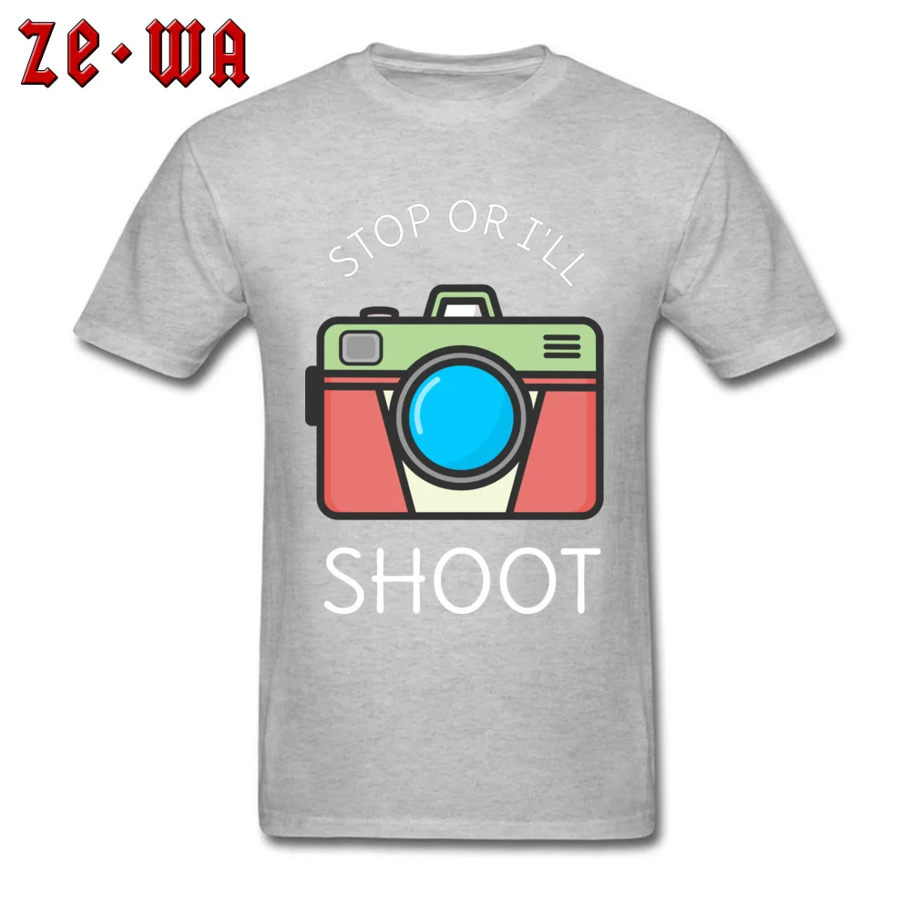 Casual Short Sleeve Tops Tees ostern Day Fashion Round Collar 100% Cotton Tops Shirt Men Top T-shirts Cool Photography Pun Cool Photography Pun grey