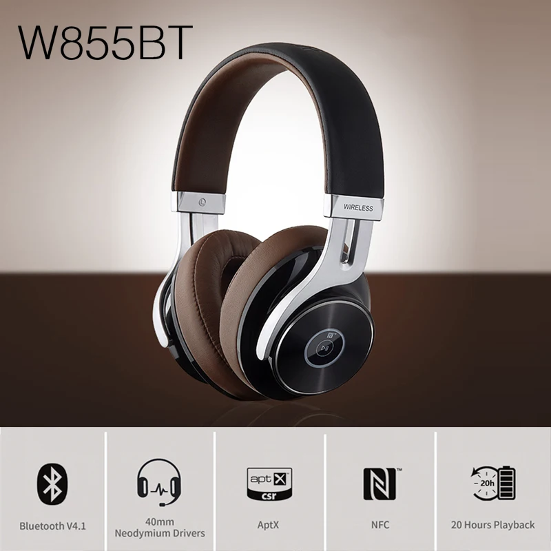 EDIFIER W855BT Премиум Bluetooth гарнитура NFC Сопряжения и Поддержка aptX удобно на наушнике