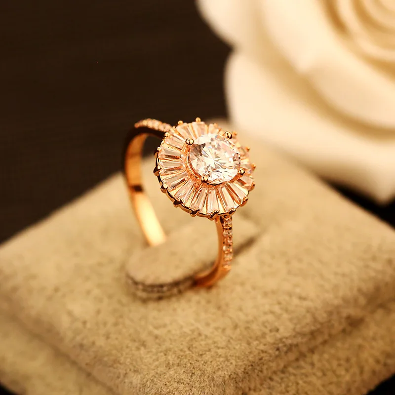 Famous Luxury Brand Designer Jewellery Crystal Love Wedding Titanium Rings For Women Jewelry