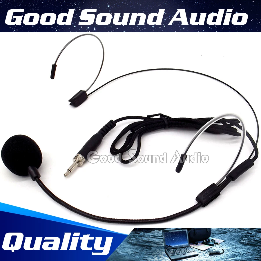 3.5 ملليمتر برغي الموضوع التوصيل السلكية مكثف ميكروفون headworn مشبك مزدوج مايك ل ميكروفون لاسلكي كاريوكي نظام