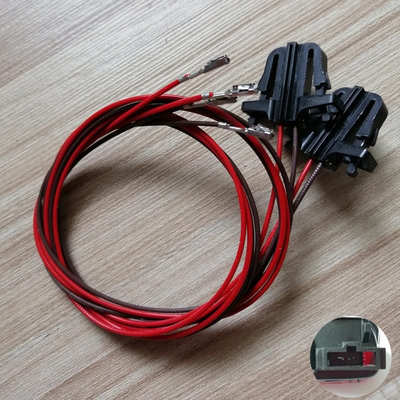 

2*55cm Car Door Warning Light Extension Cables Connector Plug Wires For VW Golf 5 7 Jetta MK6 Tiguan Passat Sharan Scirocco EOS