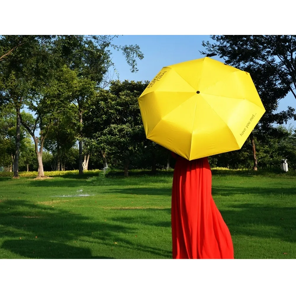 How I Met Your Mother желтый зонт для женщин складной Зонты Лолита купол Parapluie зонтик 8K Женский Принцесса дождевик