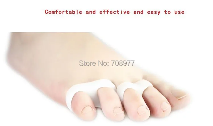 

Gel Toe brace tail Silicone toe separator Soft Silicone Gel Feet Care Tool thumb valgus protector