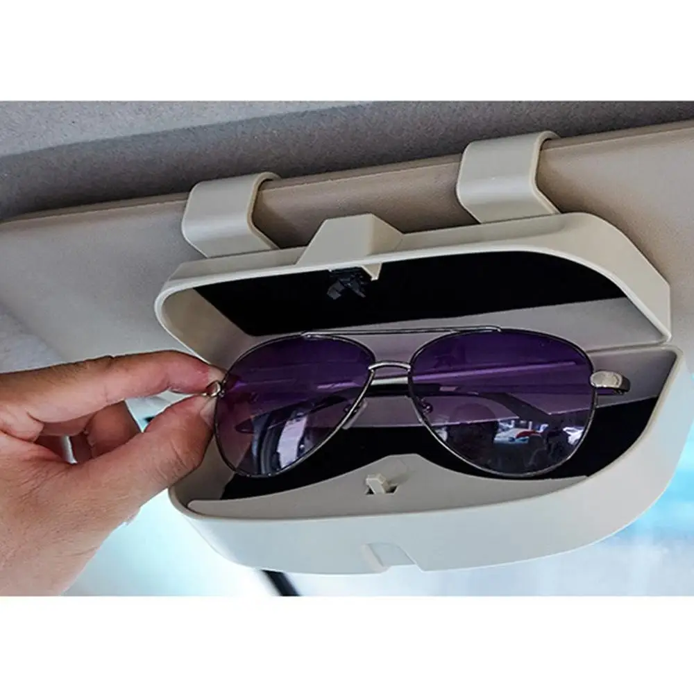 

Car Glasses Case Universal Car Sun Visor Glasses Clip Multi-Function Car Glasses Storage Box Professional
