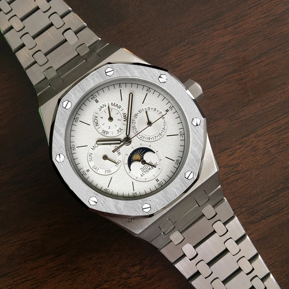 DIDUN الرجال ووتش الأعلى العلامة التجارية الفاخرة التلقائي ساعات آلية الرجال الفاخرة العلامة التجارية ووتش رجال الرياضة العسكرية ساعة اليد