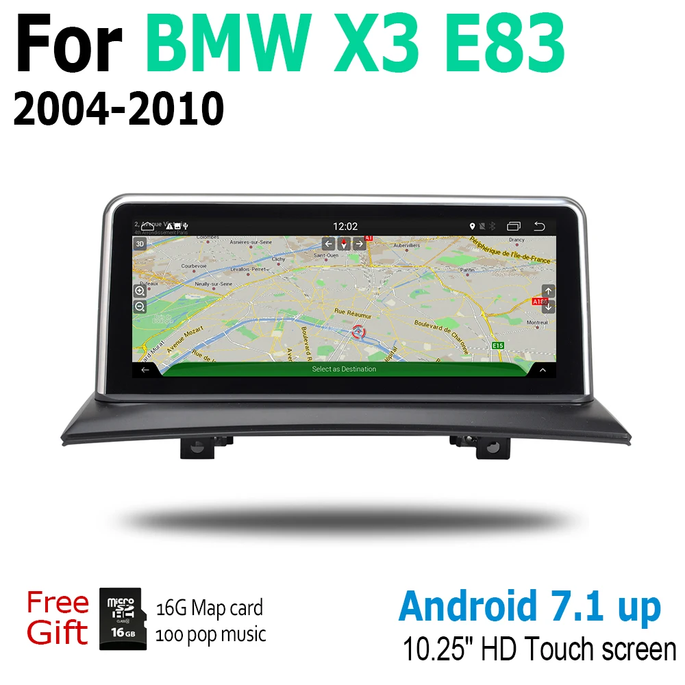 Best Car Android Touch Screen Multimedia Player Stereo Display navigation GPS For BMW X3 E83 2004~2010 Audio Radio Media 2 Din WiFi 3