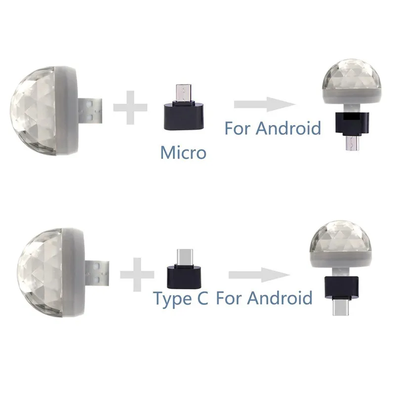 USB Mini LED Night Light Garland Decorations Color Changed by Sound Music Magic Lights LED Mushroom Luces 35NE3017