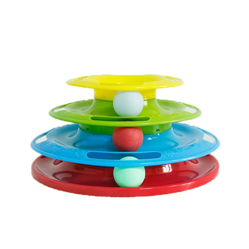 Top Hight Quality Funny Pet Toys Cat Crazy Ball Disk Interactive Amusement Plate Play Disc Trilaminar Turntable Cat Toy Top Hight Quality Funny Pet Toys Cat Crazy Ball Disk Interactive Amusement Plate Play Disc Trilaminar Turntable Cat Toy