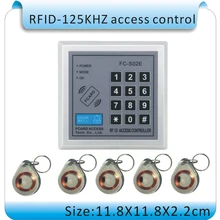 FC-S02E DC 12 V Пароль безопасности и 125 KHZ EM RFID Бесконтактный замок двери Система контроля доступа+ 10 кристальных брелоков