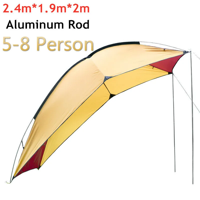 

5-8 Person Portable Waterproof Camping Tourist Tent Outdoor Picnic Barbecue Anti UV Rain Proof Shade Shelter Awning Car Tents