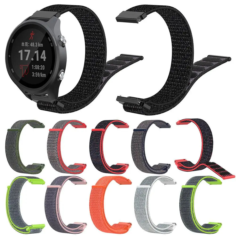 Сменный нейлоновый дышащий ремешок для наручных часов Garmin Forerunner 245/245M