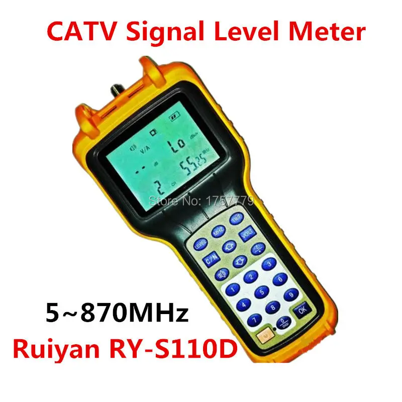 

High Precision Digital CATV Signal Level Meter RY-S110D 5~870MHz