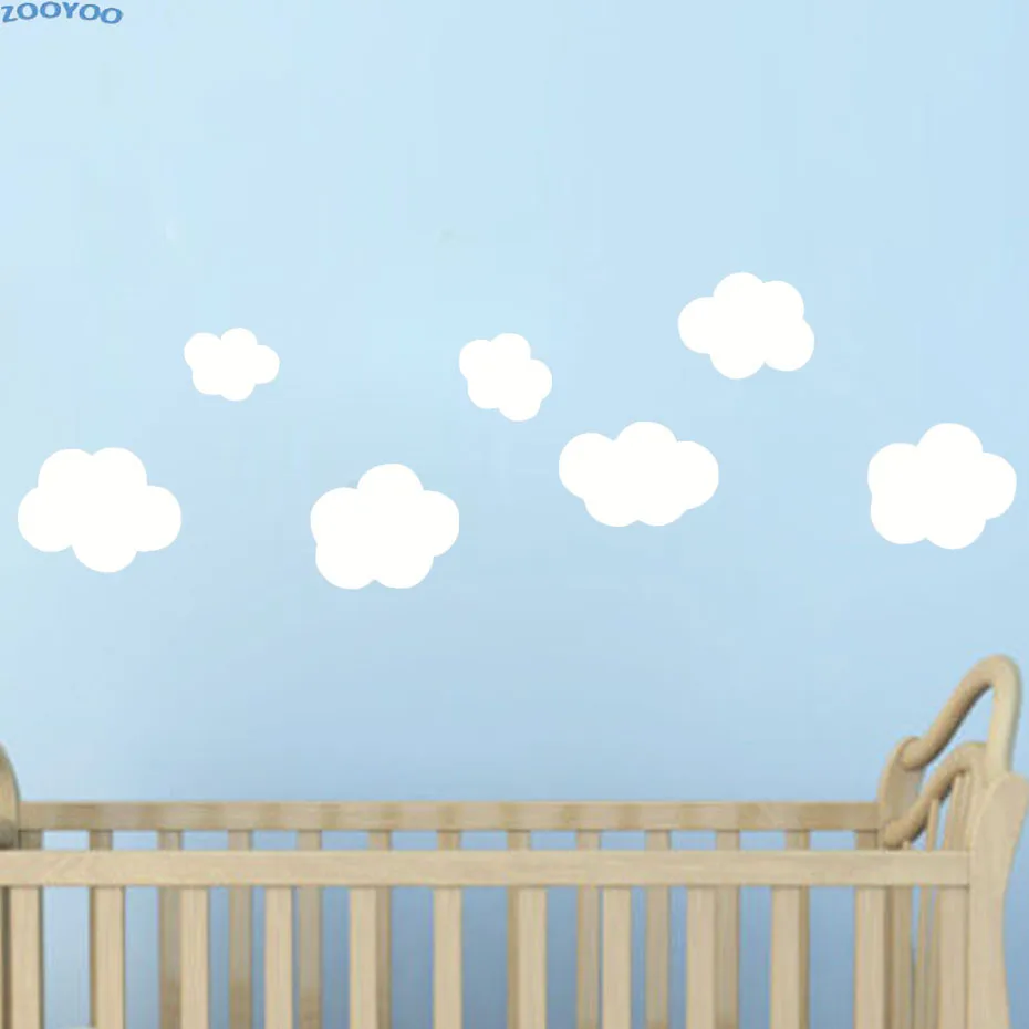 

ZOOYOO Clouds Lovely Wall Sticker Waterproof Removable Home Decor Wall Decals For Kid Children Room Nursery Decoration
