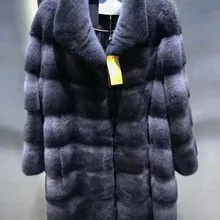 Супер роскошное бархатное Норковое меховое пальто высокого качества, манто femme hiver, потрясающее натуральное меховое пальто, Женское зимнее пальто abrigo mujer