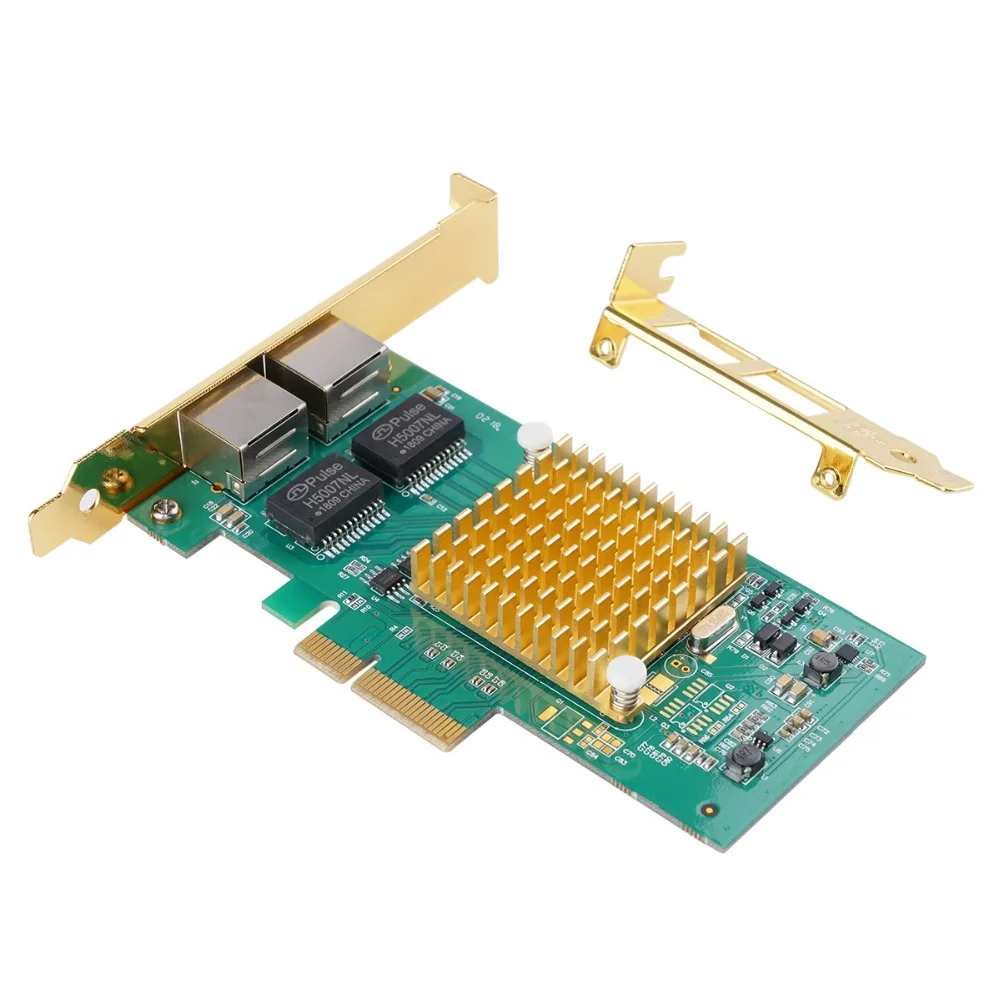 Сетевые карты ORICO PCI E 10M/100M/1000M RJ45 Gigabit Ethernet сетевой LAN адаптер 2 порта 1000 Мбит/с супер