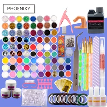 Набор для акриловых ногтей акриловая жидкость гель маникюрные инструменты ногтей порошок для ногтей Liquid кисти яркие кусачки набор праймера маникюрный набор