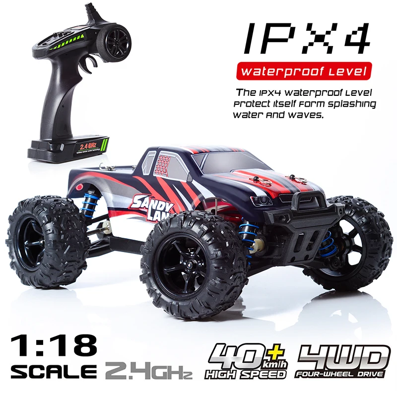 Новый 1:18 40 км/ч Радиоуправляемый автомобиль с дистанционным управлением 2 4 ГГц 4WD
