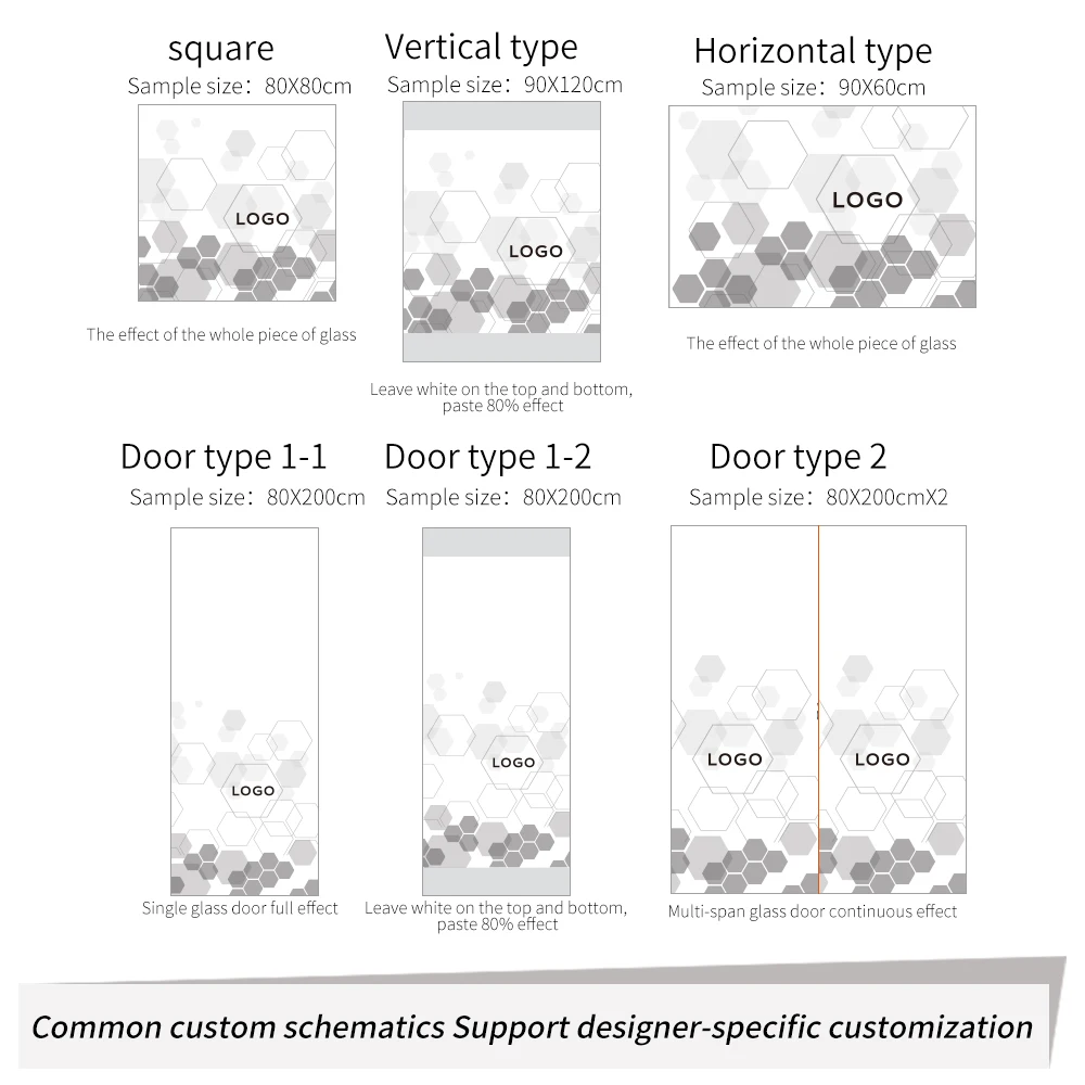Коммерческий стеклянный стикер пленка окно Офис Бизнес матовое стекло наклейка Геометрическая квадратная дверь поддержка для добавления логотипа