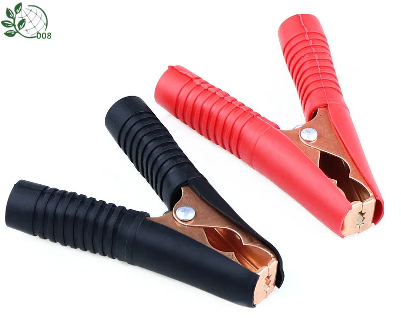 

2pcs Hot Car Alligator Clips Battery Clamps Crocodile Clip 100A Red+Black