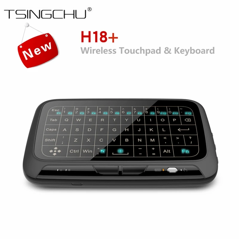 

[Original] H18 Plus 2.4GHz Backlit Wireless Mini Remote Control H18+ Whole Panel Touchpad Mouse and keyboard For Smart TV Box/PC
