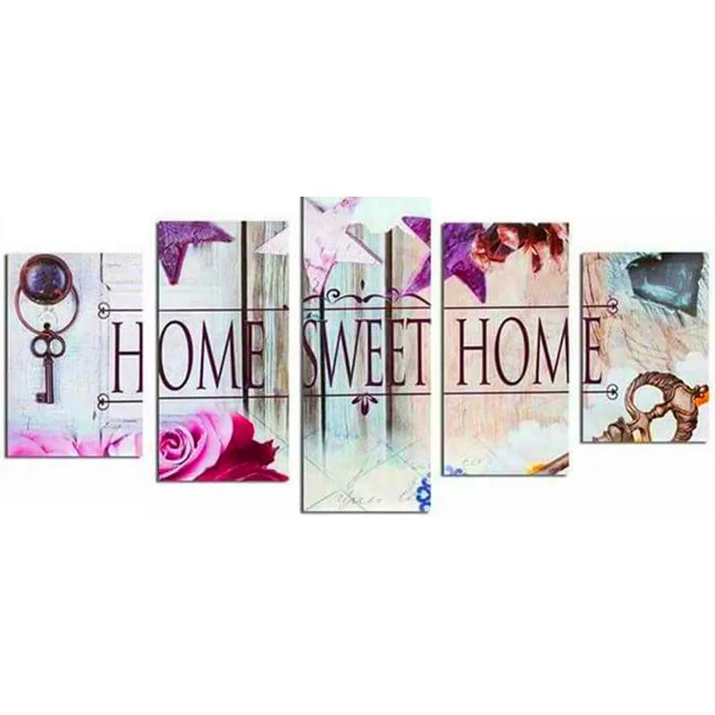 Zhui-Star-5D-DIY-Full-Square-Diamond-Painting-Home-Sweet-Home-Multi-picture-Combination-3D-Embroidery