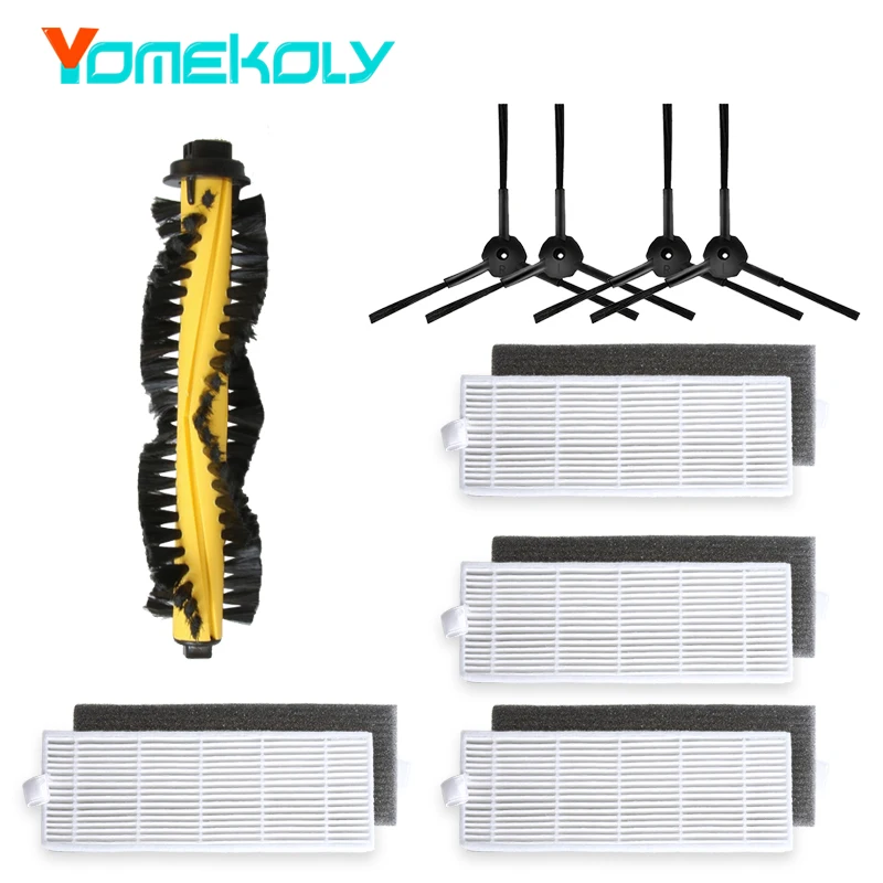 

13pcs Replacement Accessories for ILIFE A4 Robot Vacuum Cleaner Spare Parts HEPA Filter Sponge Main Brush Side Brushes