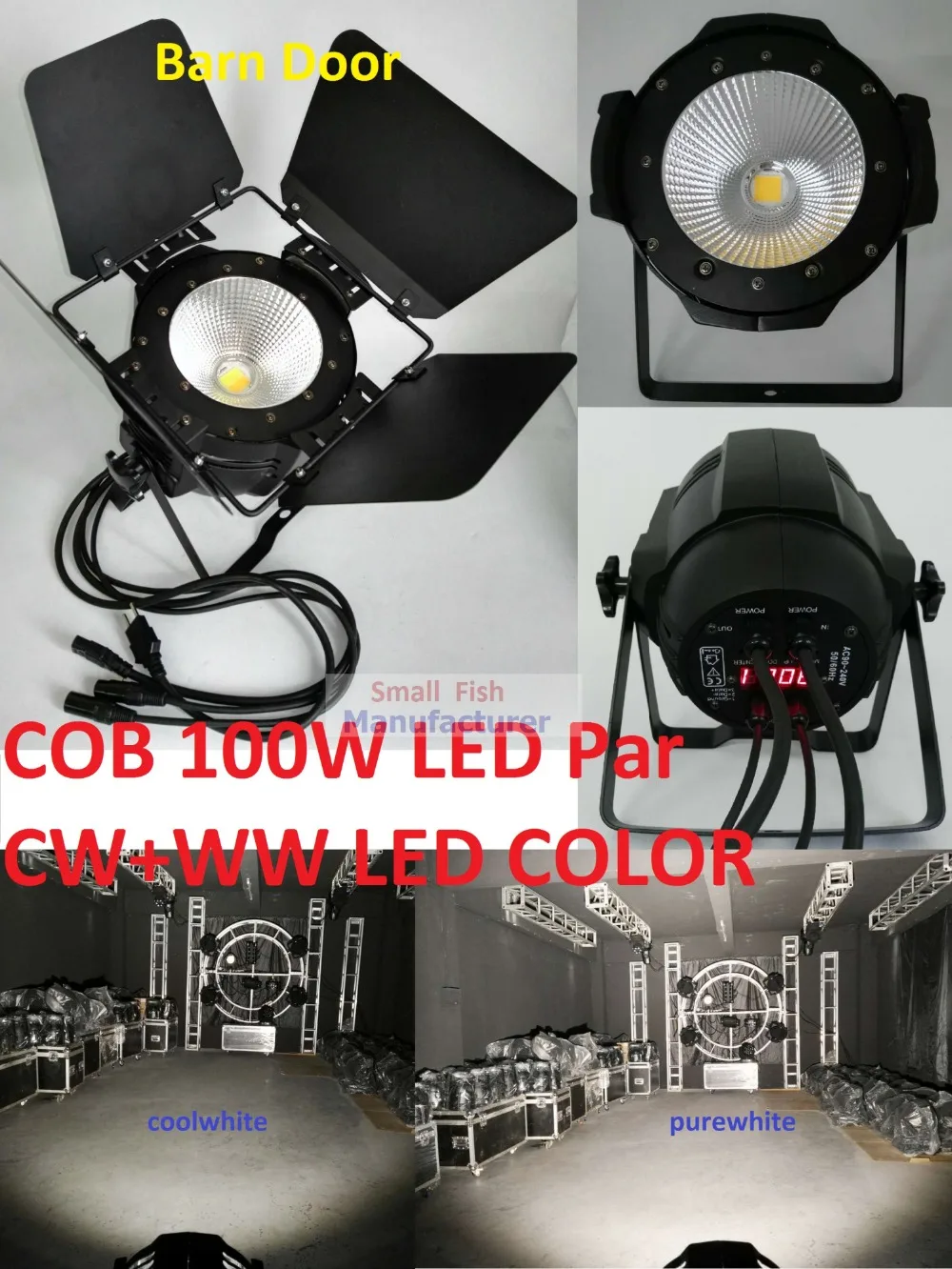 Faretto LED COB 100W DMX - Luce Da Palco Bianco Caldo/Freddo - Per Illuminazione Professionale Show - Foto 8