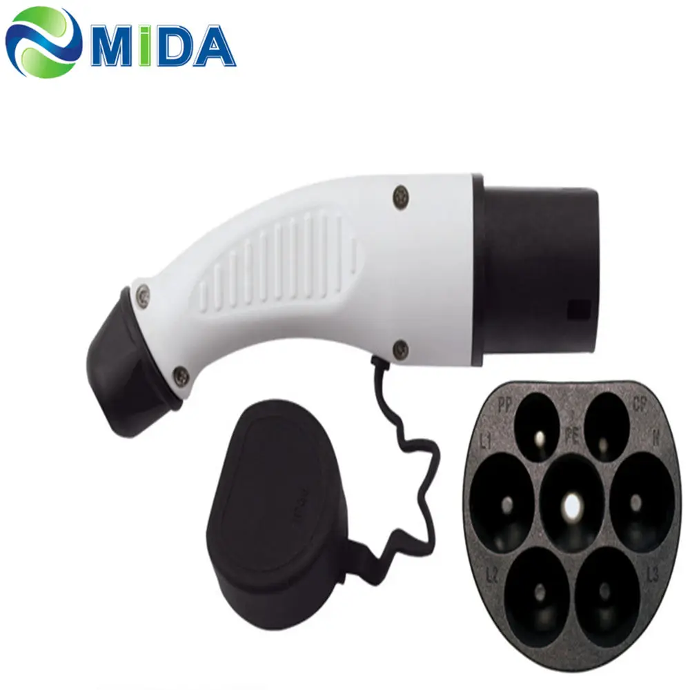 DUOSIDA EV PLUG 16A 32A 3 фазный IEC 62196 2 тип штекерный разъем электрическое автомобильное