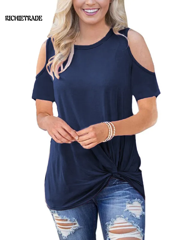 RICHIETRADE Casual Women Jacket Half Sleeve O Neck Colourful Pullover