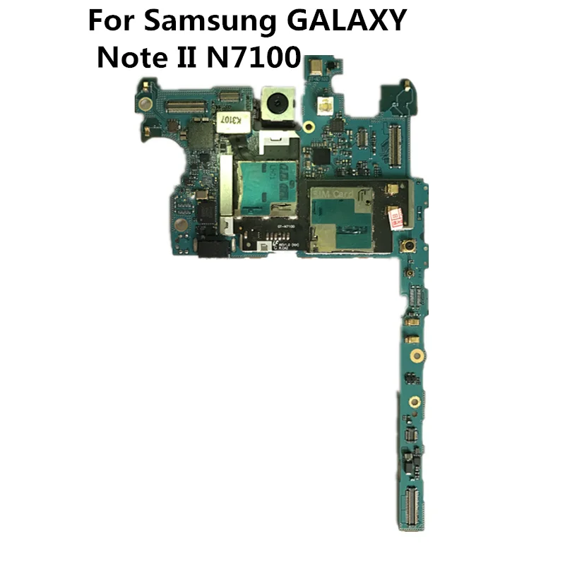 

Full Working Original Used EU Version & Unlocked Board For Samsung GALAXY Note II N7100 Motherboard Logic Mother Board Plate