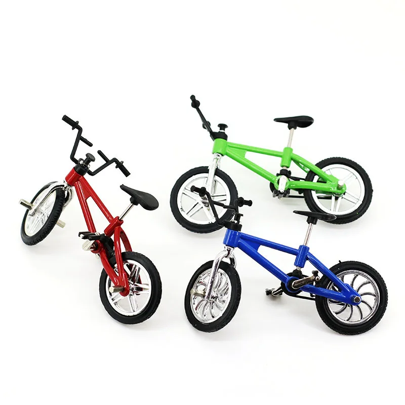 

2019 New arrival Mini Finger BXM board bicycle Toys With Brake Rope Blue Simulation Alloy Finger bmx Bike Children Gift