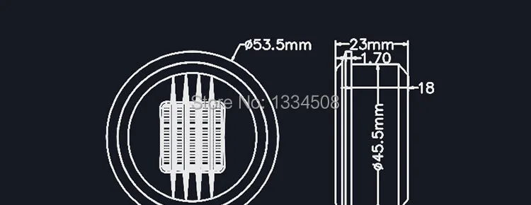 2 шт./лот sounderlink Heil Тип Воздушный Трансформатор движения DIY автомобильный аудио AMT твитер 2,5 дюймов 4 Ом