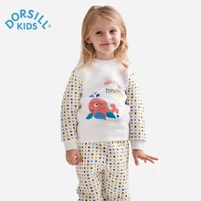 Dorsill Winter Warm Children’s Sleepwear Cotton Dot Carton Kids Long Johns New Fashion Soft Underwear Sets for Girls and Boys
