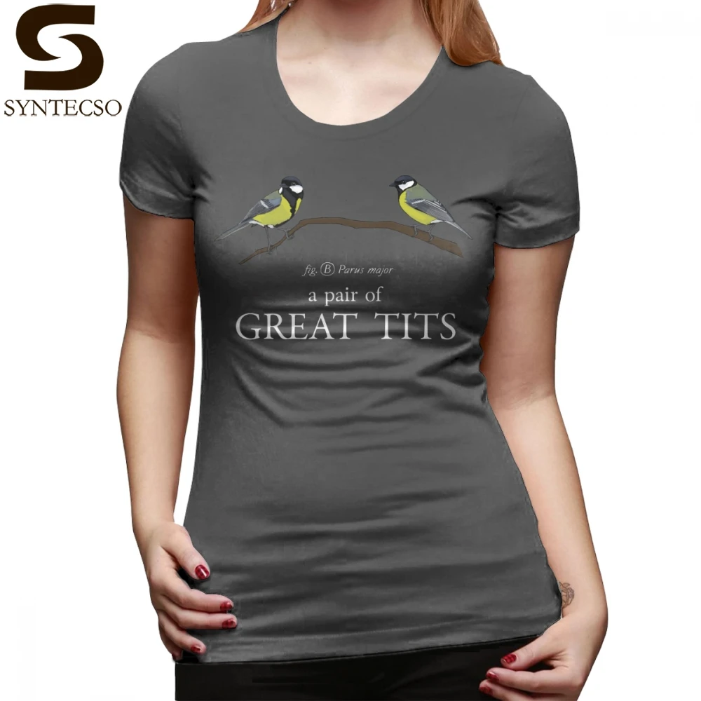 Tits T Shirt A Pair Of Great Tits T Shirt Simple Orange -1164