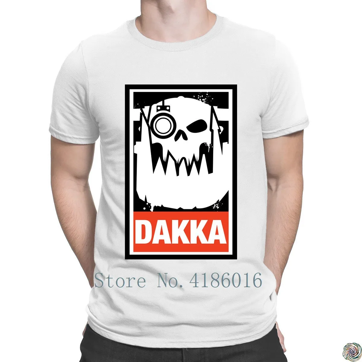 Dakka Waaagh Orks 40 k футболка отличный вязаный поп Топ Футболка натуральная для мужчин