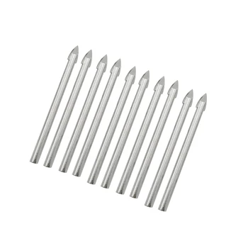

10PCS Cemented Carbide Drill Bit Carbide Glass Drill Bit Set Screw Extractor Tool Kit Screwdriver Drill Bit Set For Glass Metal