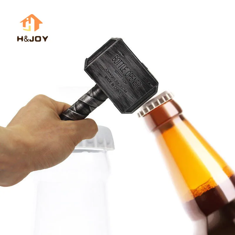 

Beer Bottle Opener Marvel Hammer of Thor Shaped Bottle Opener Creative Wine Corkscrew Beverage Wrench Jar Openers Kitchen Tools