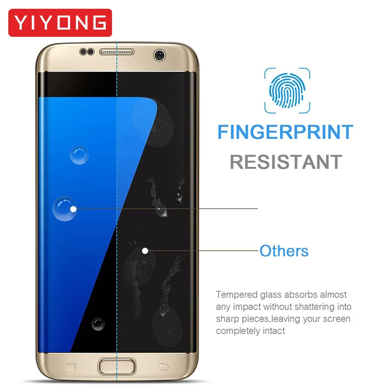 YIYONG 3D Edge изогнутое стекло для samsung Galaxy S6 S7 Edge Plus Закаленное стекло протектор экрана для samsung S7 Edge S 7 S 6 стекло