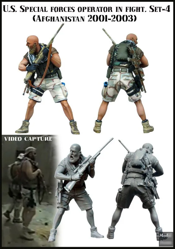

US SPECIAL FORCES OPERATOR IN FIGHT SET-4(AFGHANISTAN 2001-2003) 1/35 Resin Model Kit