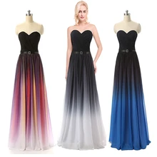 Chiffon Abendkleider 2016 Frauen Chiffon Elegante Lange Formale Partei-abschlussball-kleider