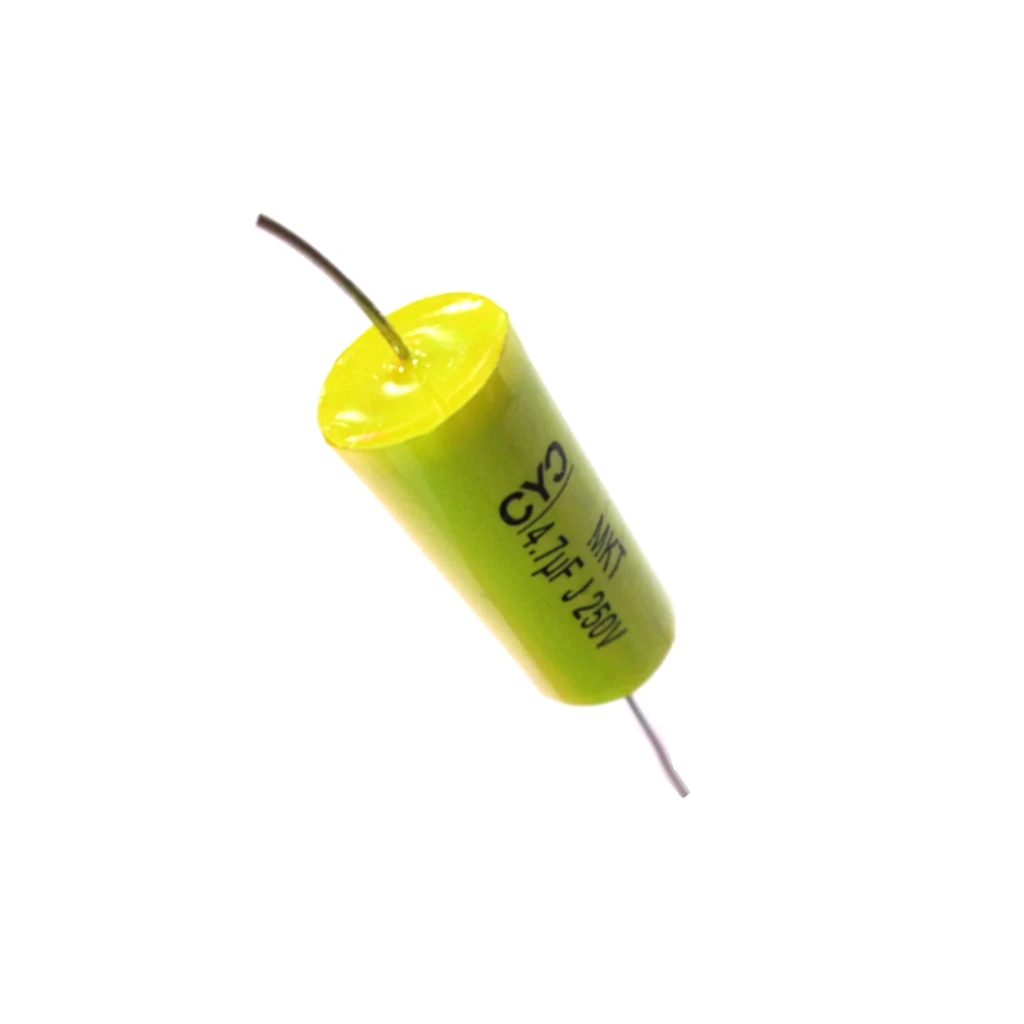 2pcs 4.7uF 250V Metallized Polyester Film Capacitor Audio Crossover Frequency divider midrange speaker