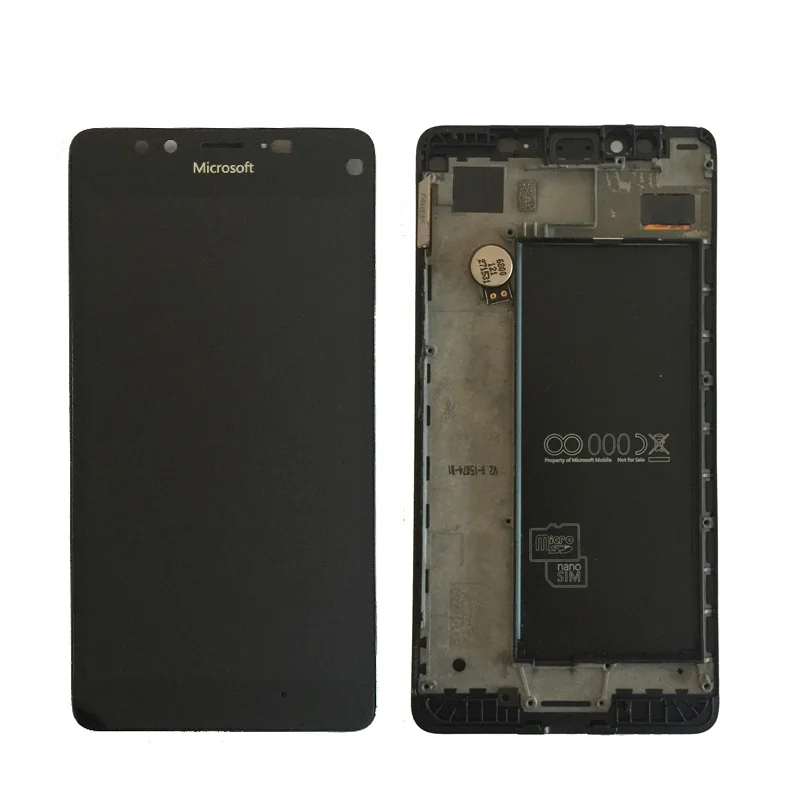 Для microsoft Nokia Lumia 950 ЖК-дисплей и кодирующий преобразователь сенсорного экрана в сборе с рамкой Lumia 950 ЖК-дисплей без рамки - Цвет: With Frame