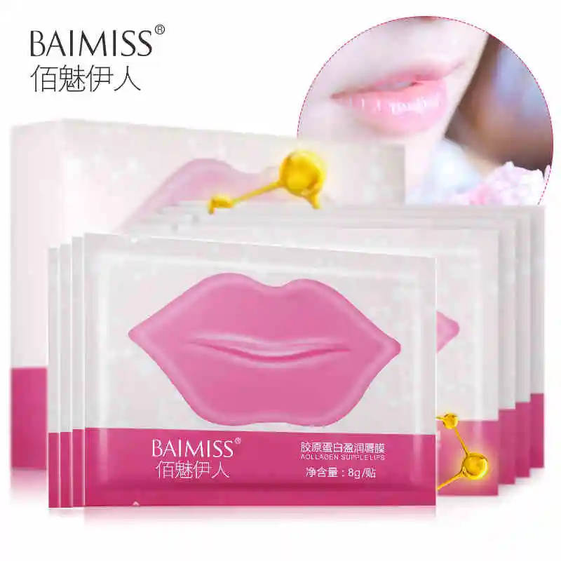 BAIMISS Collagen Lip Mask Lip Film Moisturizing Exfoliating Lips Care