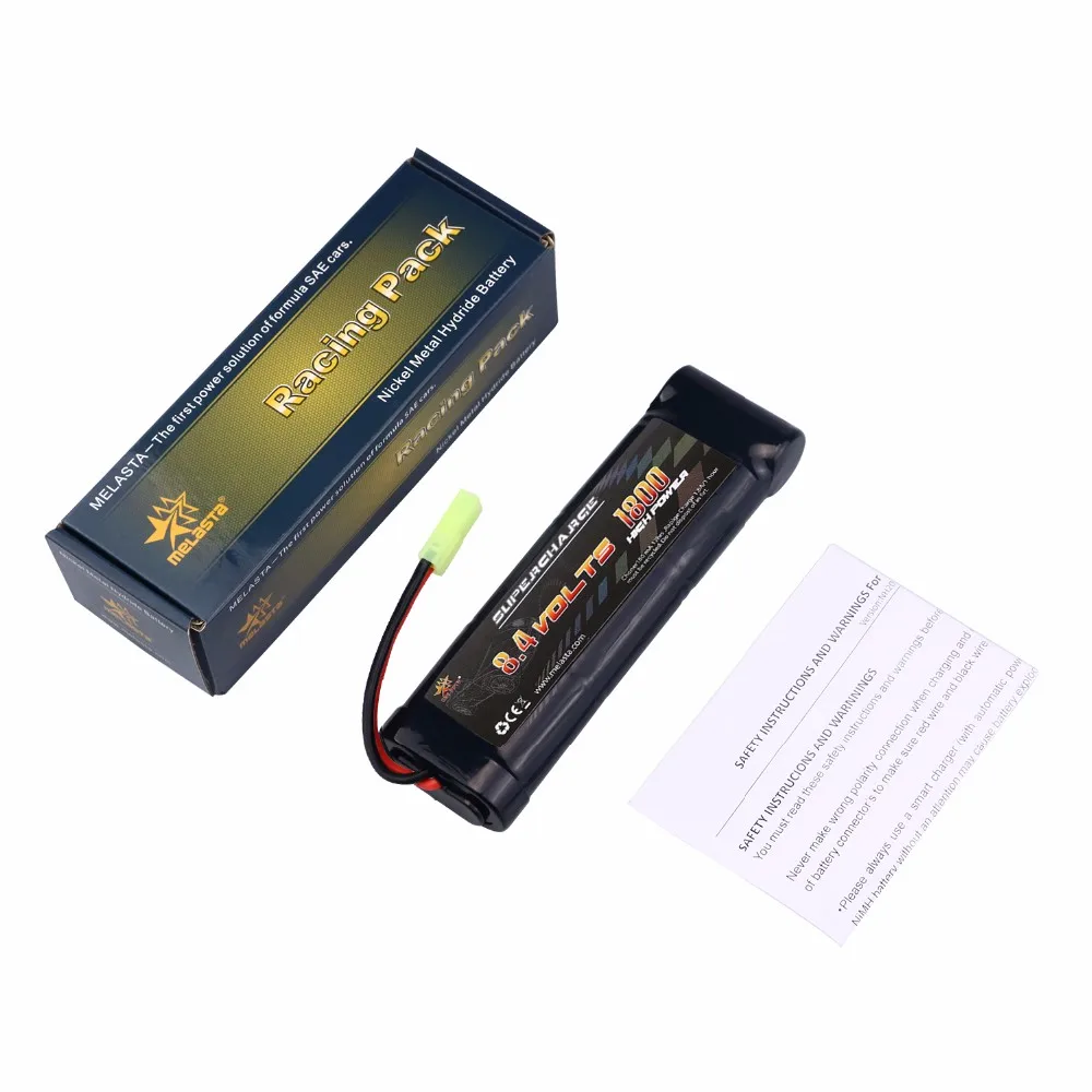 MELASTA 8,4 V 1800mAh никель-металл-гидридный аккумулятор высокой мощности с мини-разрядным разъемом Tamiya для гоночных автомобилей RC